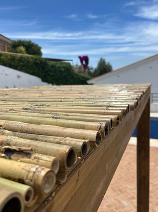 Pérgola madera adosado 6x3 2500€