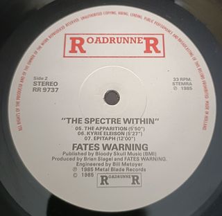 Fates Warning The Spectre Within 1985 Países Bajos