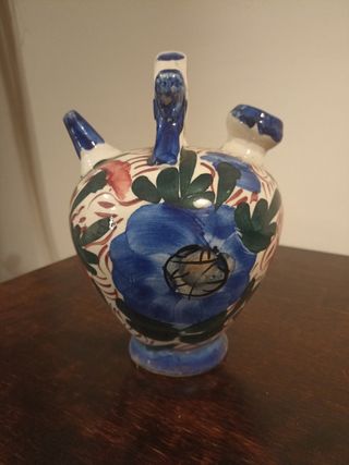 Botijo pintado floral