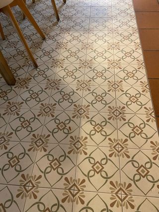 Azulejo Provenza Green Petals 