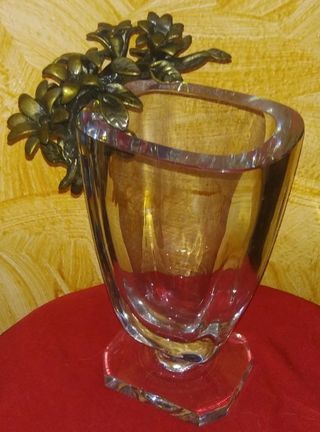 Vaso portafiori in cristallo Svezia Stromberghytte