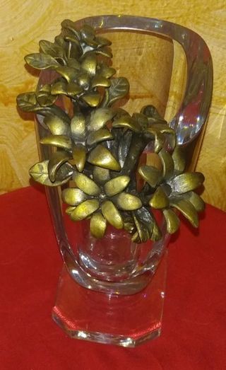 Vaso portafiori in cristallo Svezia Stromberghytte