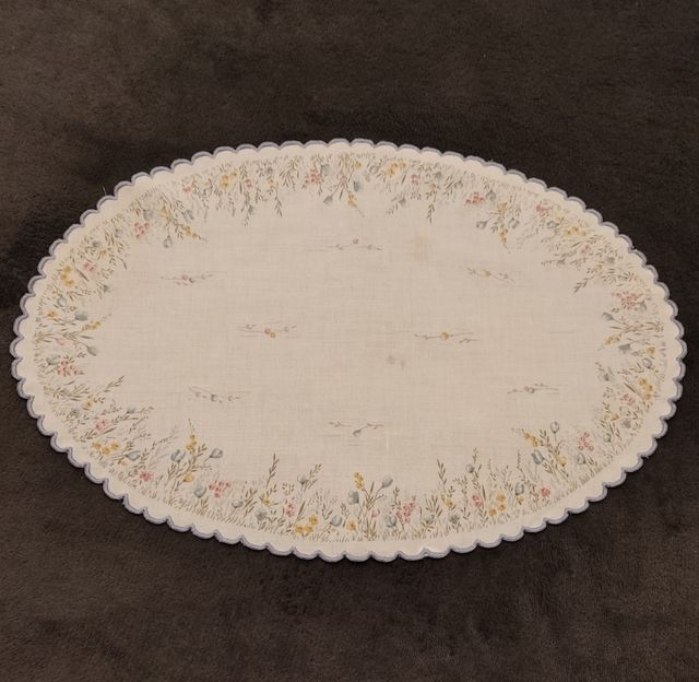 Panno ovale per portapane o vassoio