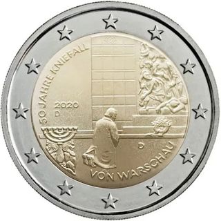 Moneda 2€ conmemorativa ALEMANIA 2020 D (Varsovia)