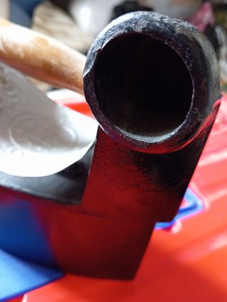 Plancha de carbón antigua