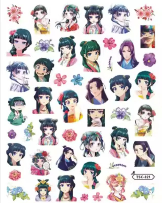 Pegatinas uñas anime,estudio ghibli