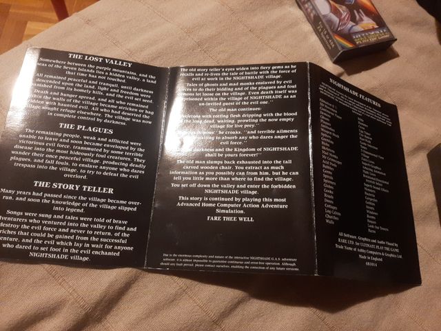 Juego zx spectrum Nightshade Ultimate