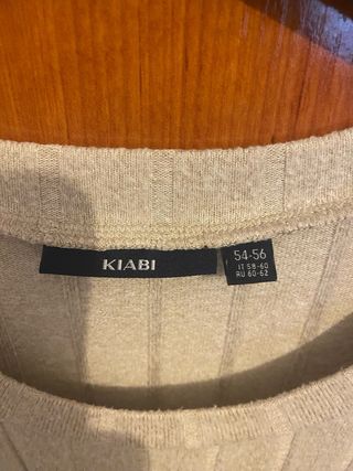 Suéter beig talla58