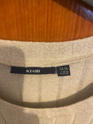 Suéter beig talla58