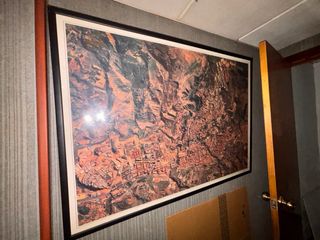 Cuadro imagen en satelite de alcoy