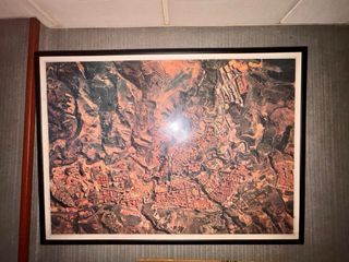 Cuadro imagen en satelite de alcoy