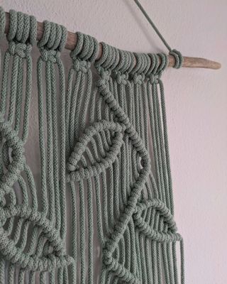 Arazzo boho, decorazione parete macramè