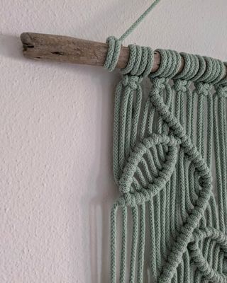 Arazzo boho, decorazione parete macramè