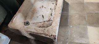 Pileta rectangular mármol antigua