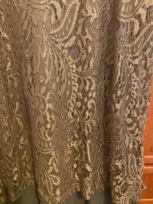 Vestido ceremonia encaje talla 46