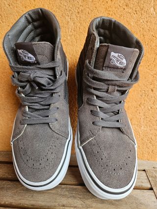 Vans Sk8-Hi Grises Letras