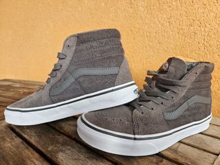 Vans Sk8-Hi Grises Letras