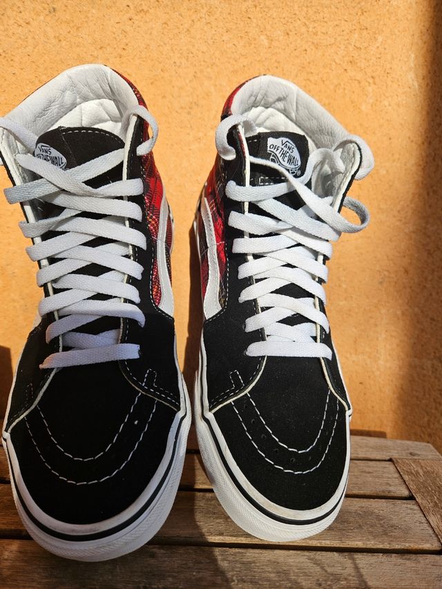 Vans Sk8-Hi Red Plaid Tartan