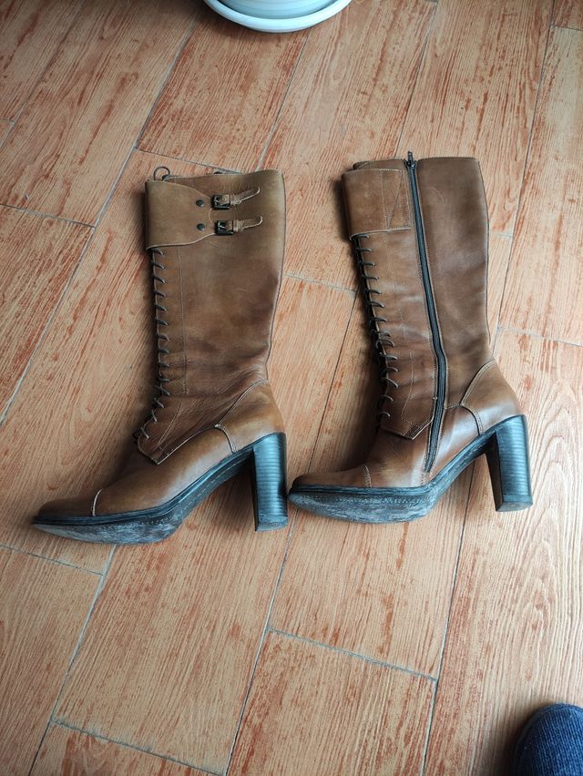 Botas piel El Corte Inglés talla 37