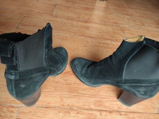 Botin negro piel vuelta