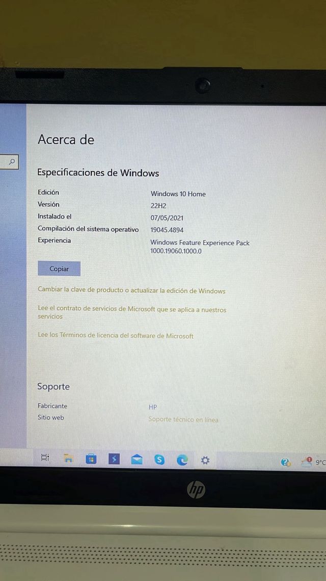 Portátil HP Laptop 15/db0xxx blanco