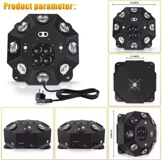 Cabeza Móvil Profesional Ojo de Abeja 5 en 1 Laser