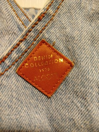 Salopette jeans chiaro taglia M