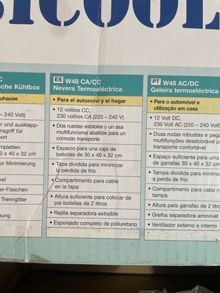 Nevera portatil camping