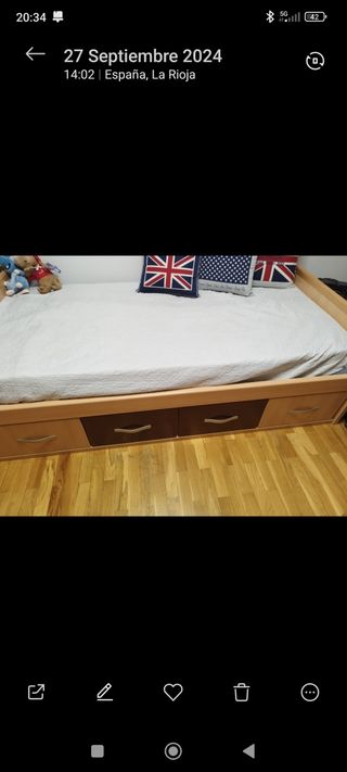 Cama nido y colchón