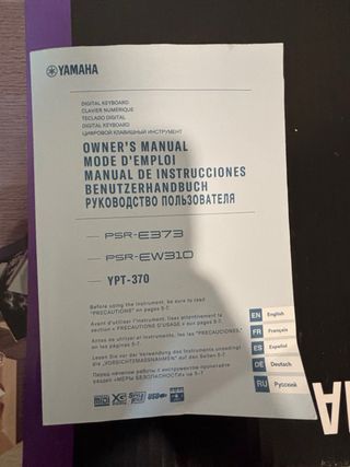 teclado/organo Yamaha psr-e373