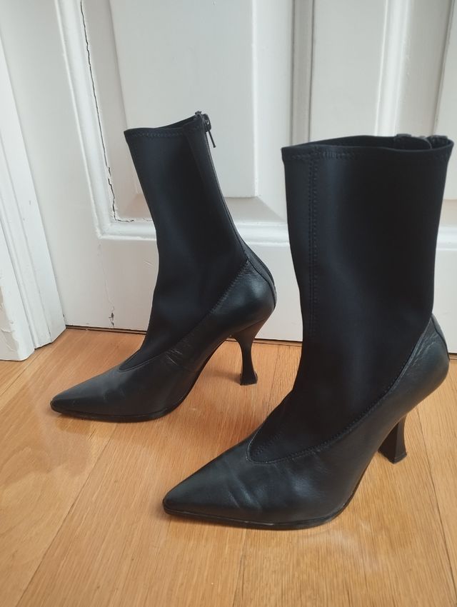 Botines de piel