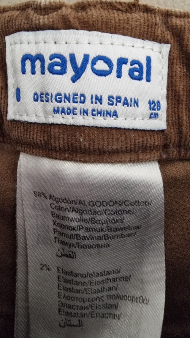 Pantalon pana Niño 8-9 años