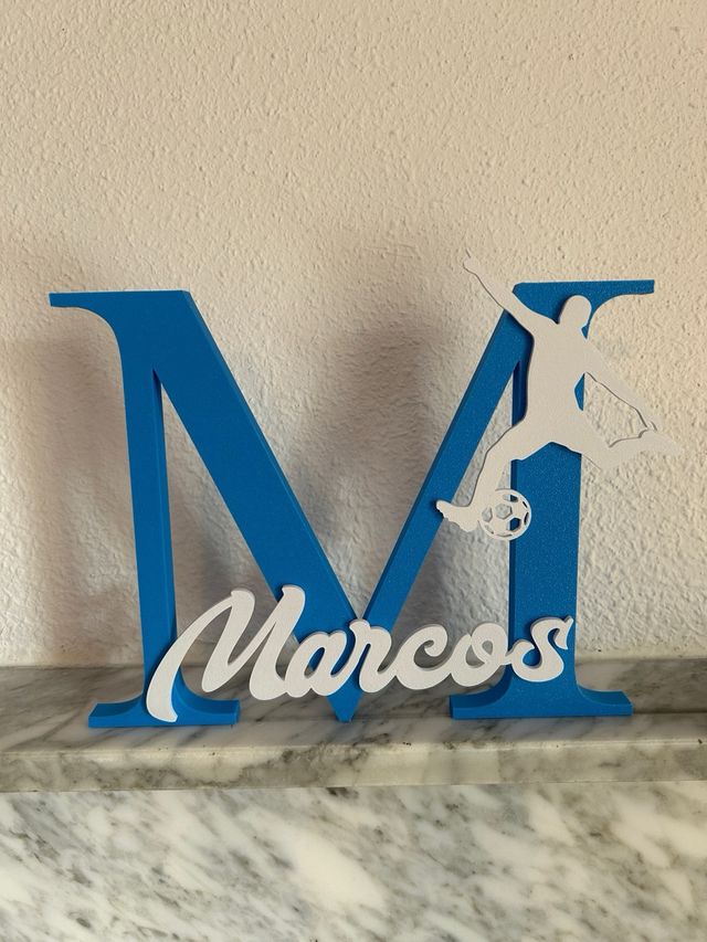 Letra decorativa personalizada