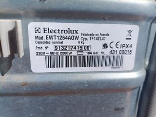 Piezas lavadora Electrolux carga superior 6kg 1.2