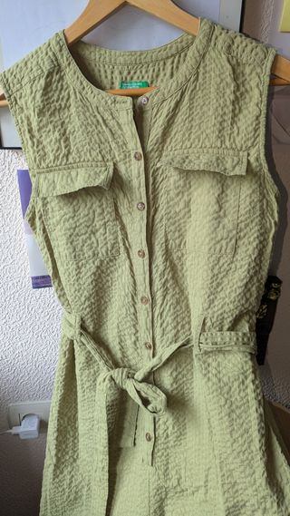 Mono pantalón largo Benetton, color pist