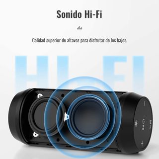 Altavoz bluetooth con luces, recargable NUEVO