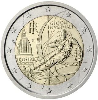 Moneda 2€ conmemorativa ITALIA 2006 (Torino)