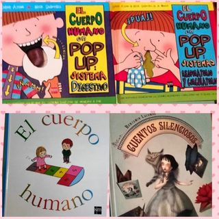 Lote 4 libros pop Up.