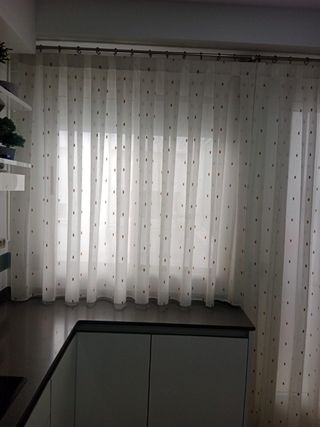 Juego 2 cortinas y barra