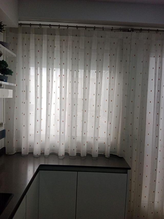 Juego 2 cortinas y barra