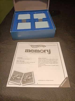 Juego mesa hotwheels memory