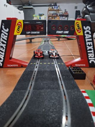 SCALEXTRIC C3 F-1 Cuentavueltas/Semáforo IMPECABLE