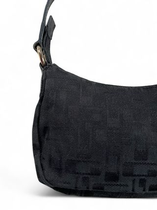 Borsa GUESS nera Y2K vintage mini baguette