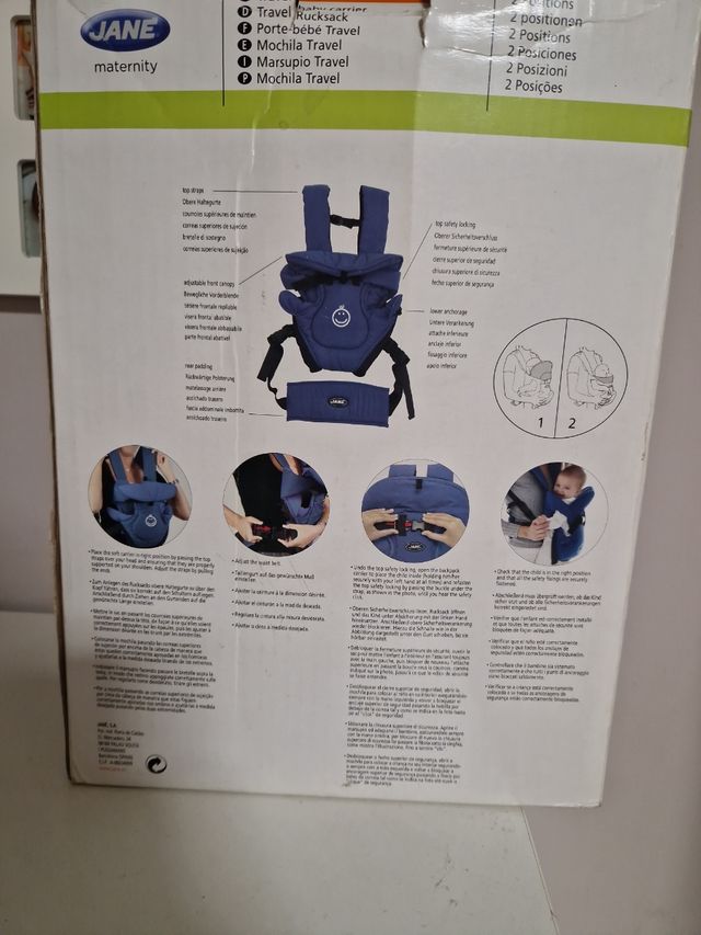 Jané Mochila travel 2 posiciones 0-12m
