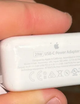 Cargador USB-C Apple 29W