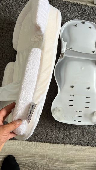 Cadeira de banho e almofada de posicionamento