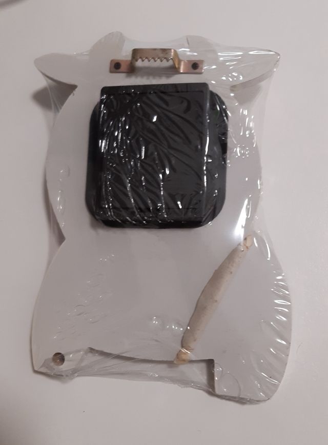 Reloj y peluche de baca