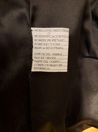 Chaquetón zorro plateado