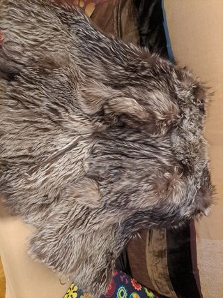 Chaquetón zorro plateado