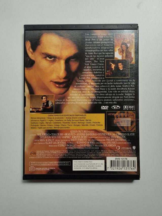 DVD de "Entrevista con el Vampiro"
